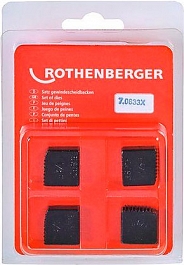 Упаковка резьбонарезных гребенок для клуппов Rothenberger BSPT R 1/2"